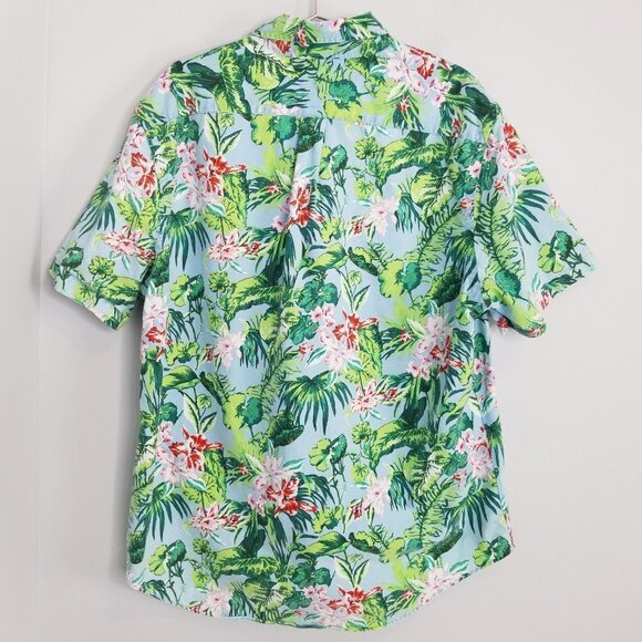 RALPH LAUREN Slim Fit Tropical Button Down Shirt - Picture 4 of 7